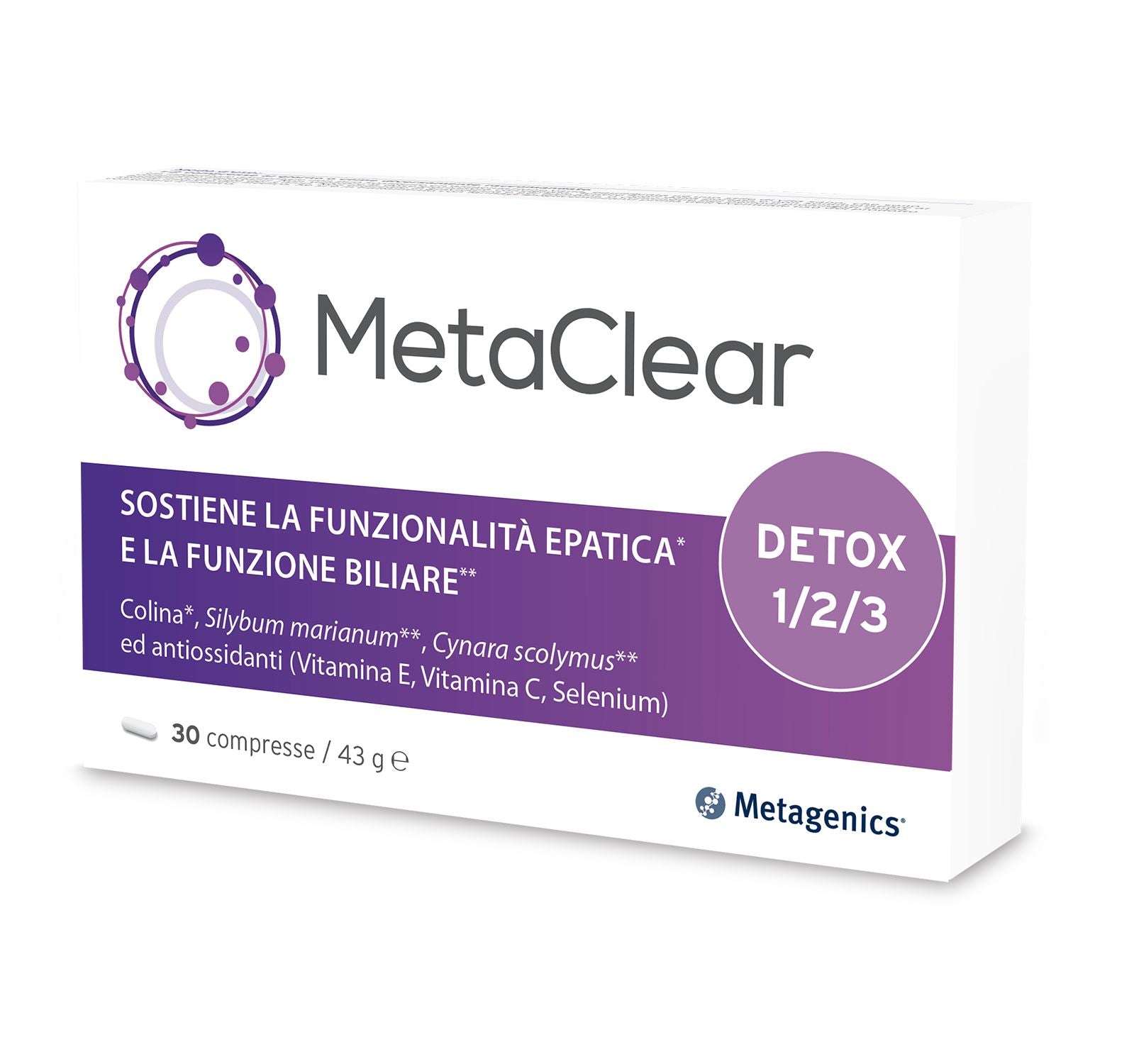 MetaClear | Integratore per funzione epatica | Metagenics